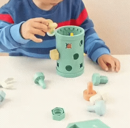 Houten Vormensorteer- en Bouwspeelgoed – Voor Kinderen – Met Gereedschap en Onderdelen