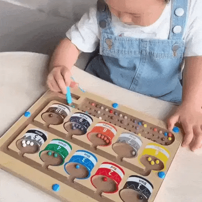 Educatief Kleurensorteer Spel – Houten Kleurpotten – Voor Baby’s en Peuters