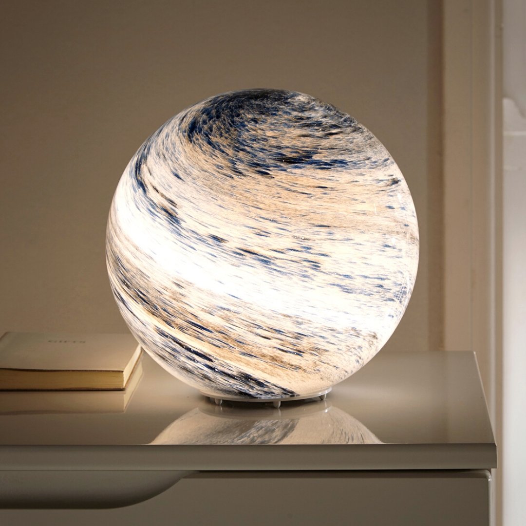 Sfeerlamp – Glazen bol – Warm licht – Voor interieurdecoratie