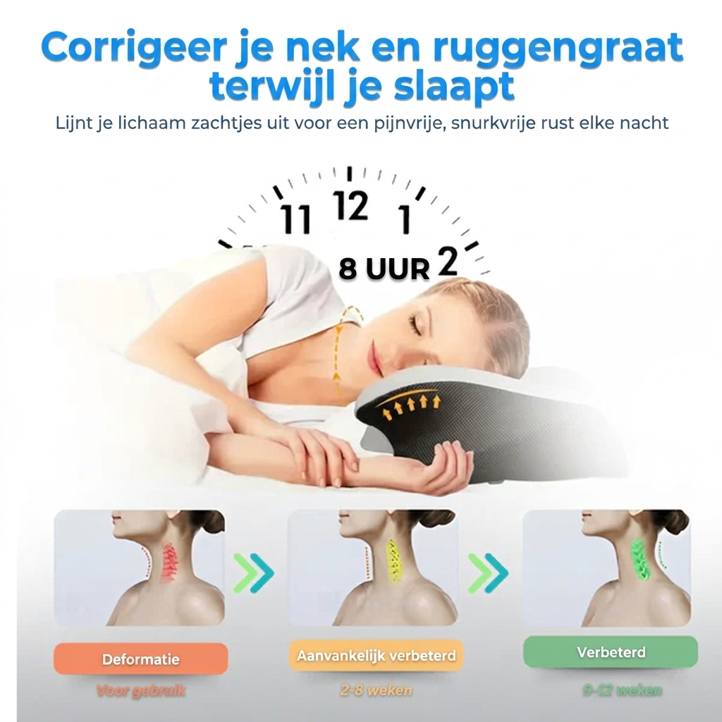Fittershape Nekkussen – voor zij- & rugslapers