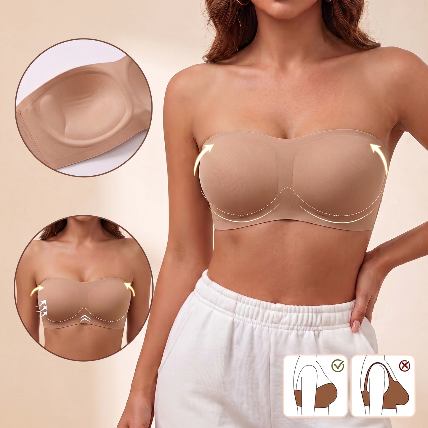 Fittershape BareSculpt Strapless Beha – onzichtbaar & blijft zitten
