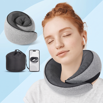 Fittershape Reiskussen – memory foam met kap