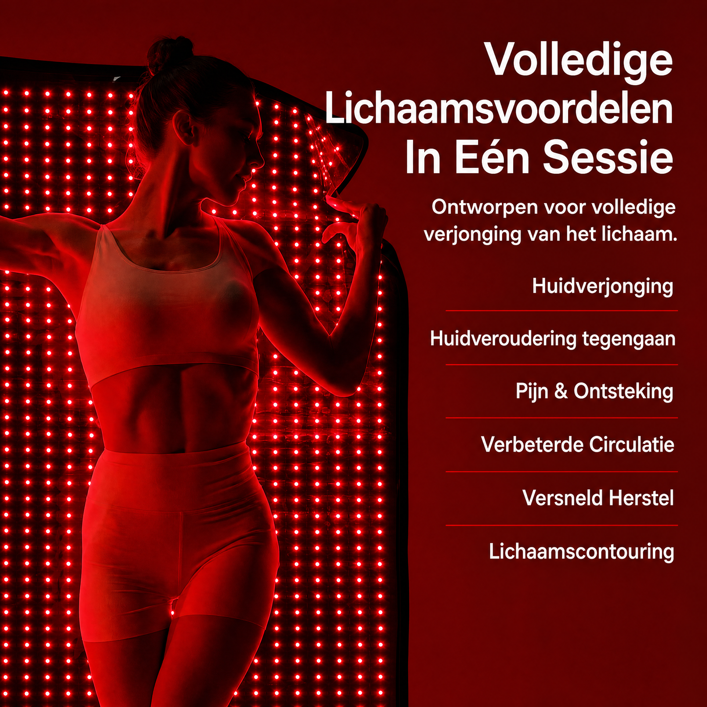 Fittershape Light Therapy Mat – rood & nabij-infrarood