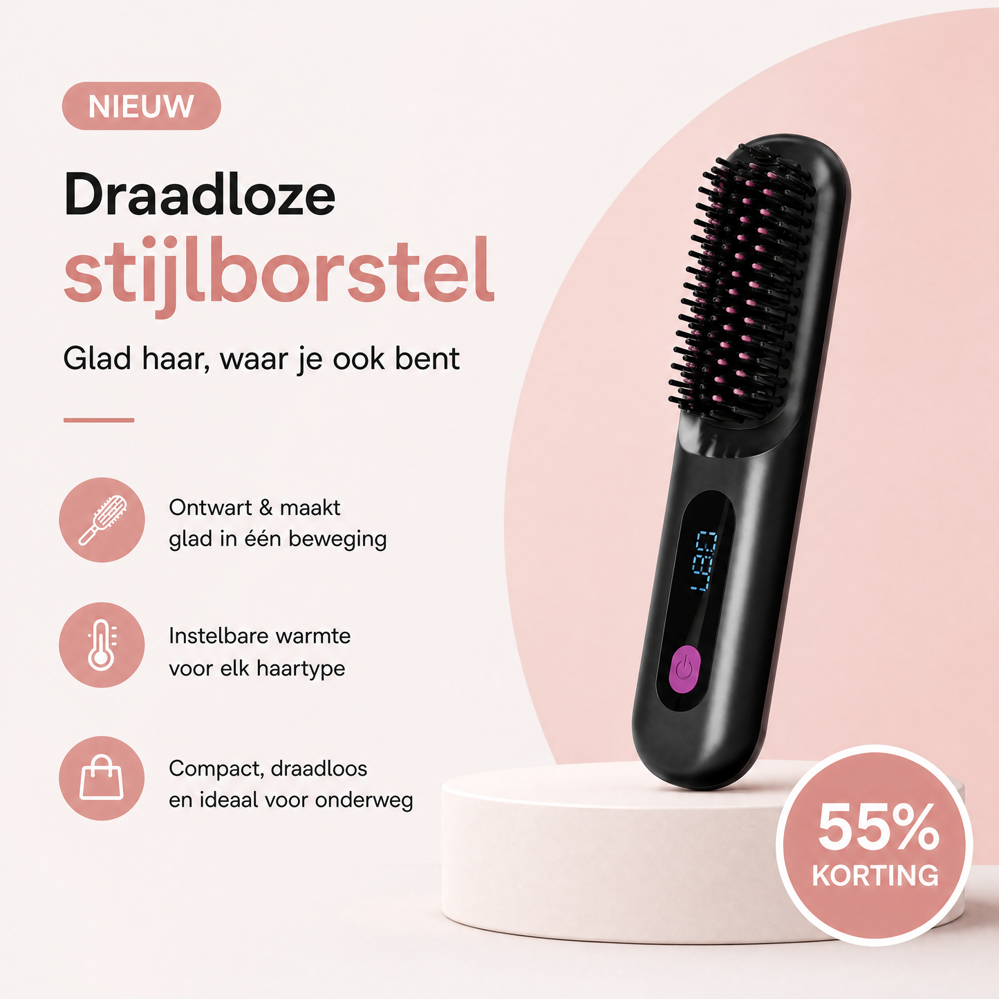 Fittershape GoBrush PRO – draadloze stijlbuste