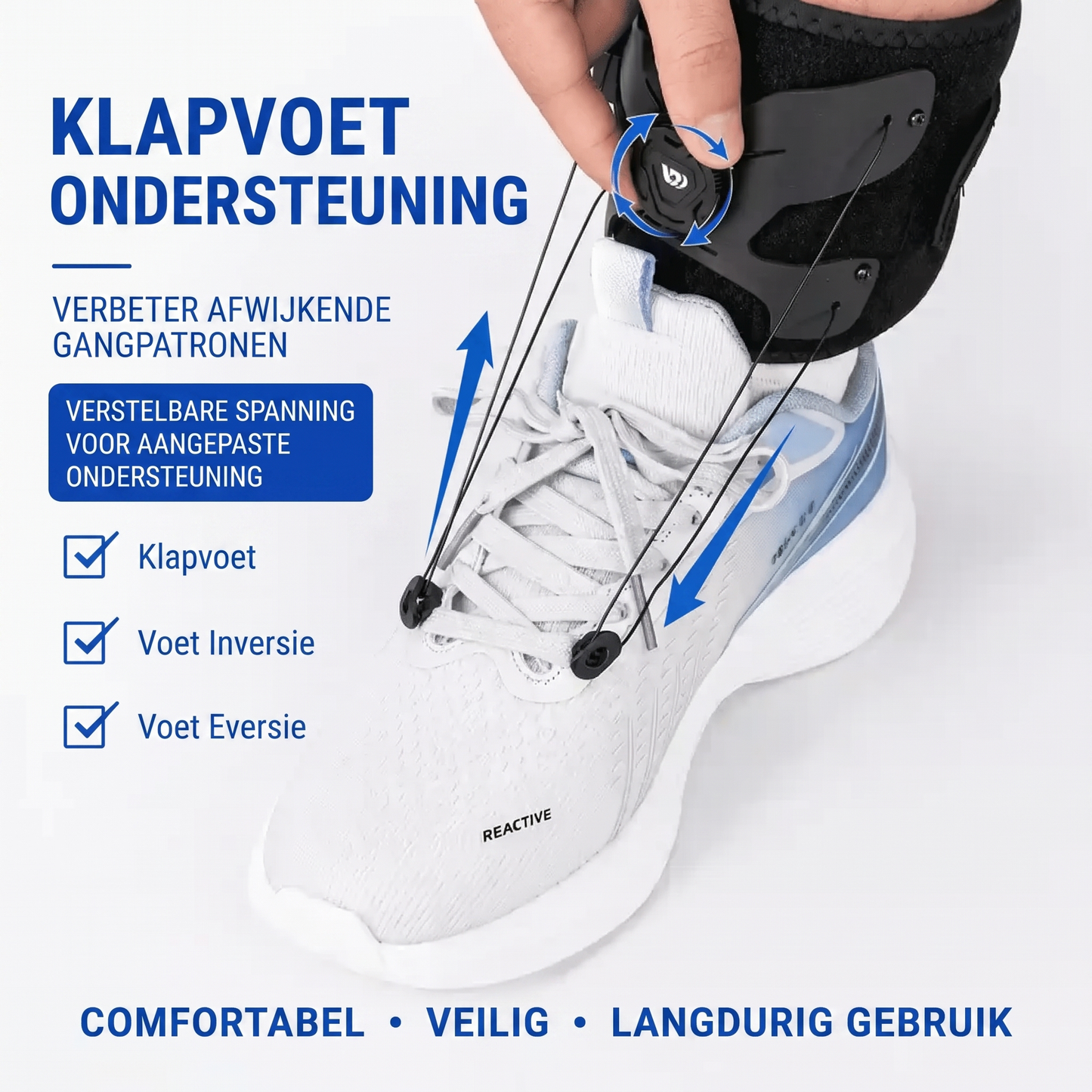 Fittershape Foot Drop Support – verstelbaar voor loopondersteuning