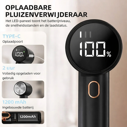 Fittershape Electric Lint Remover – met LED-display & 3 snelheden