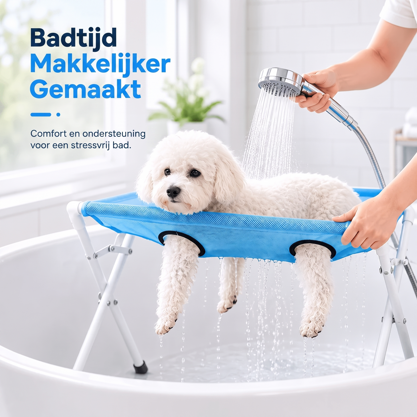 Fittershape Pet Grooming Hammock – opvouwbaar met snel drogend gaas