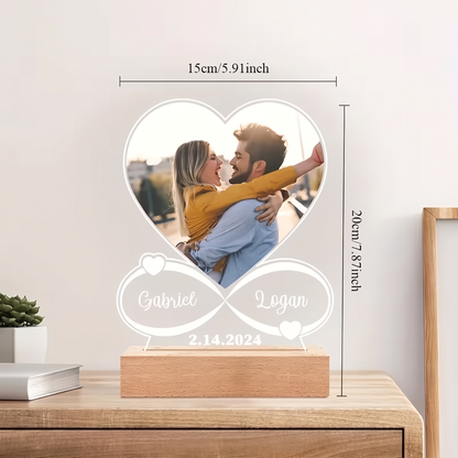 Fittershape Custom Photo Lamp – gepersonaliseerde acryl nachtlamp