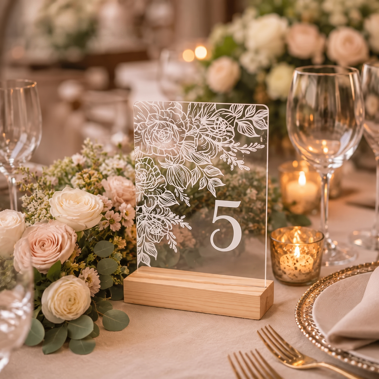 Personalized Acrylic Wedding Table Number Sign Custom Table Name Plate Bride Groom Reception Party Event Decoration DisplayStand