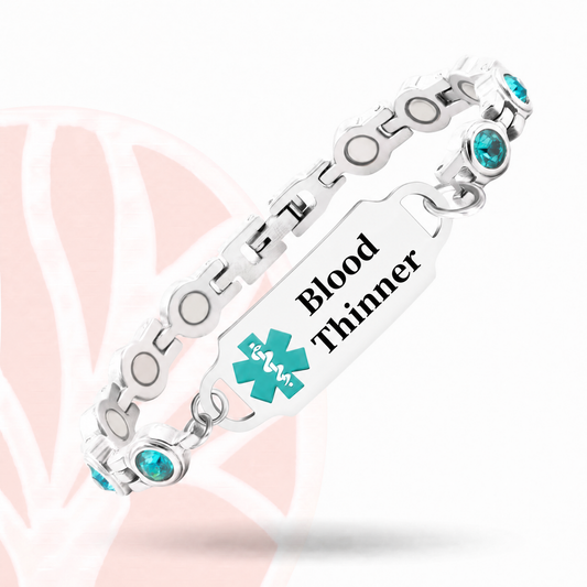 Fittershape Magnetic Medical Alert ID Bracelet – roestvrij staal met magneetsluiting