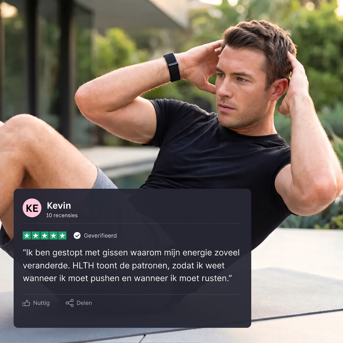Fittershape HLTH Band – gezondheidstracker zonder abonnement