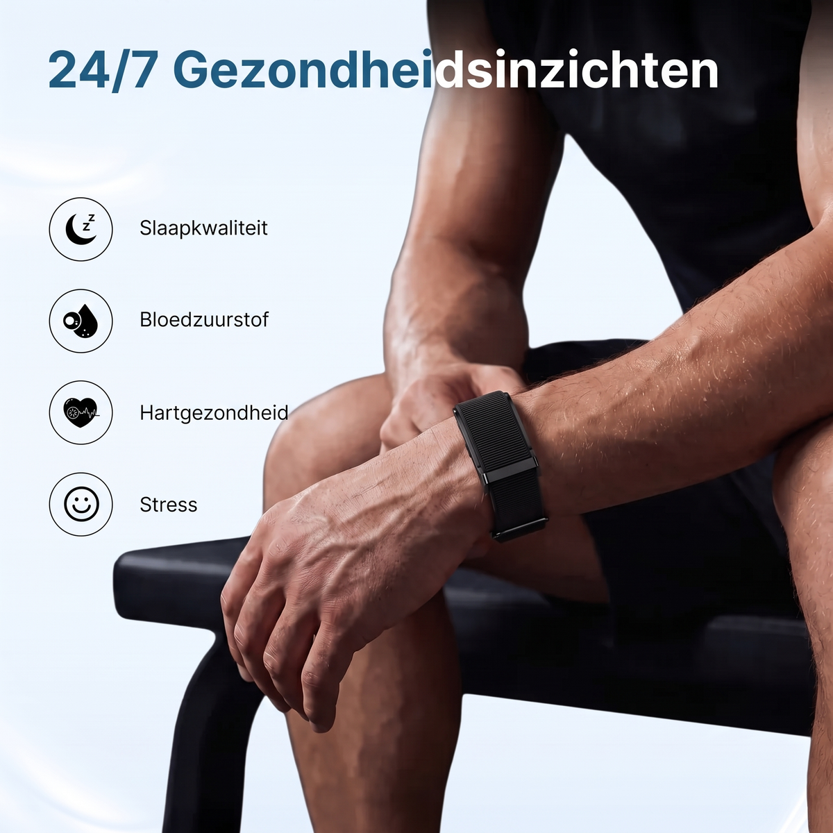 Fittershape HLTH Band – gezondheidstracker zonder abonnement