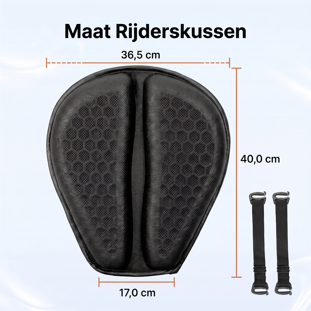 Fittershape Gel Rider Cushion – honingraat gelkussen met verkoelende hoes