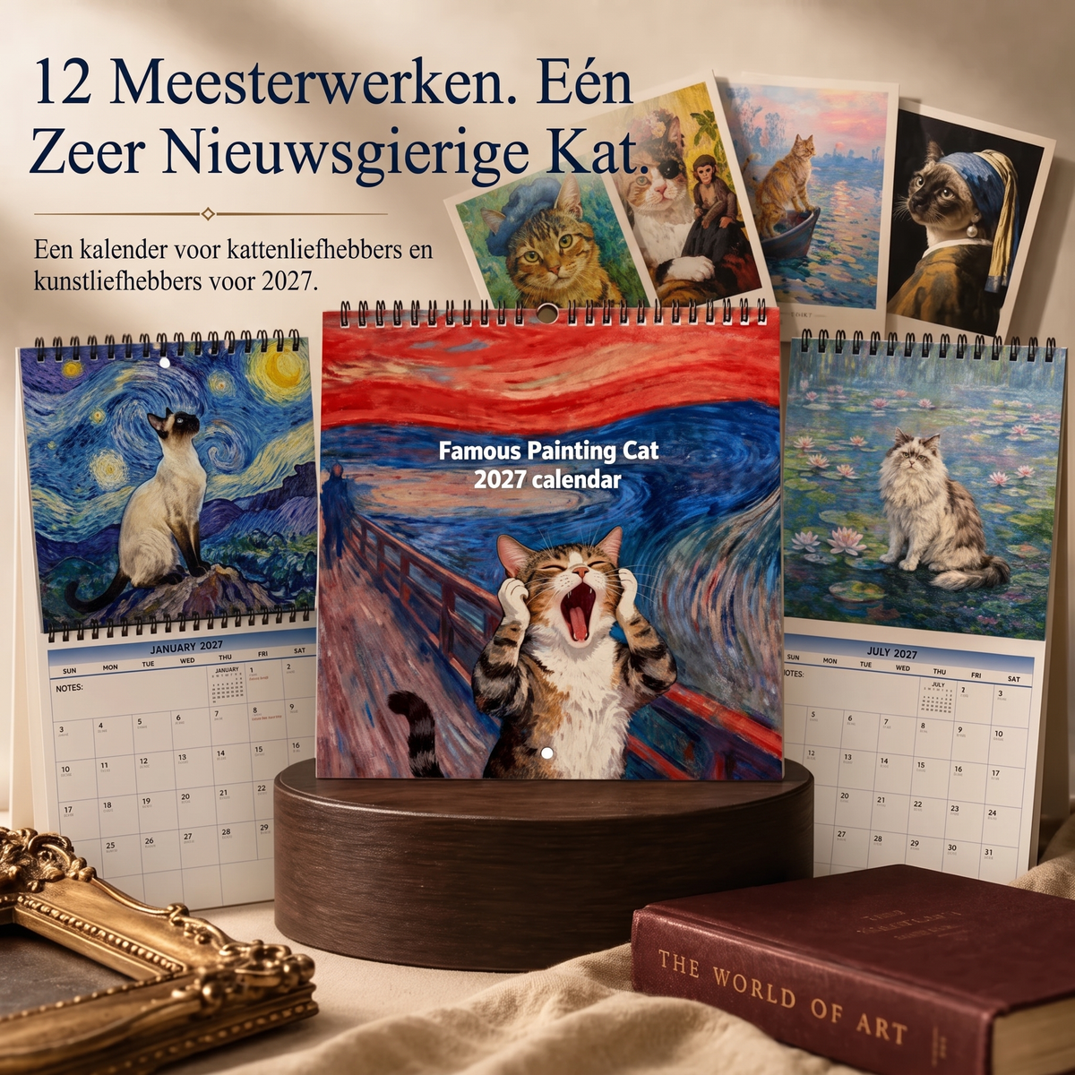 Fittershape Funny Cat Meme Kalender 2027 – vrolijk & decoratief