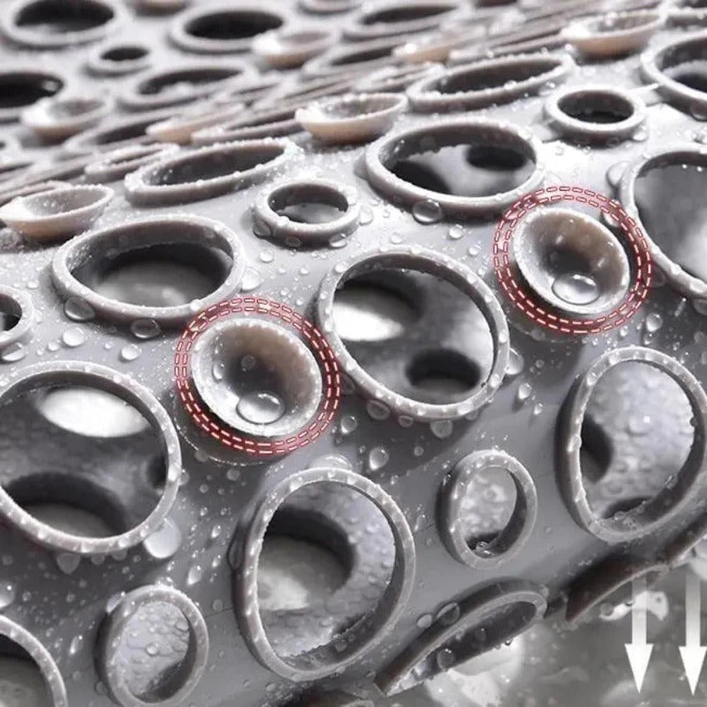 Antislip Badmat – Gatenpatroon – Voor Badkamer en Douche