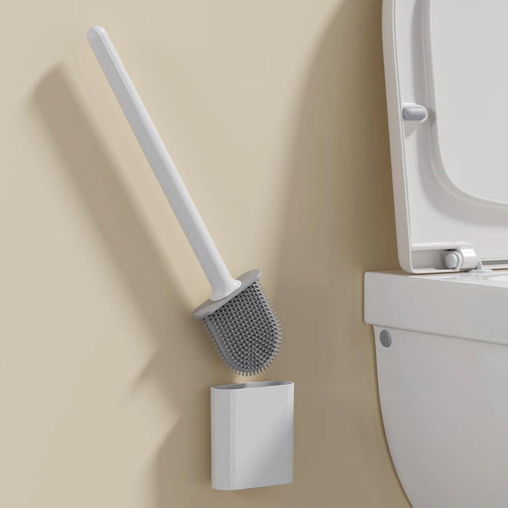 Toiletborstel – Siliconen kop – Hygienisch – Voor toilet
