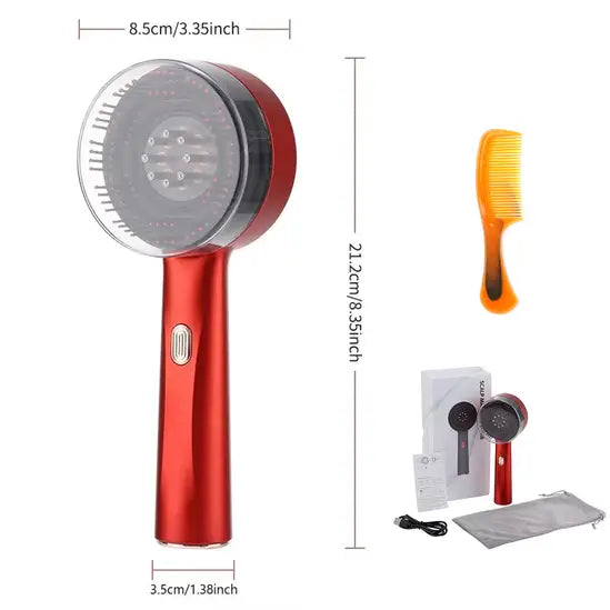 Infrarood Haartherapie Borstel – 630 nm Lichtgolven – Voor Haargroei en Hoofdhuidherstel
