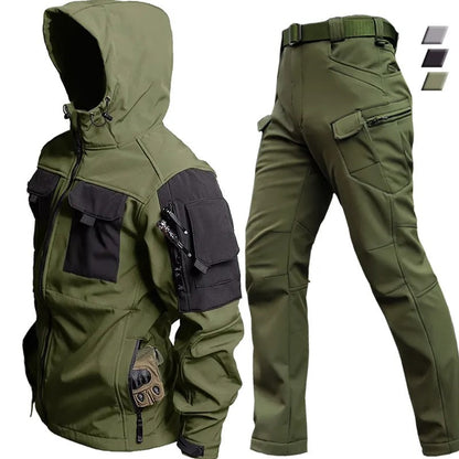 Tactisch Set voor heren – Waterdichte jas – Cargo broek – Voor outdoor gebruik