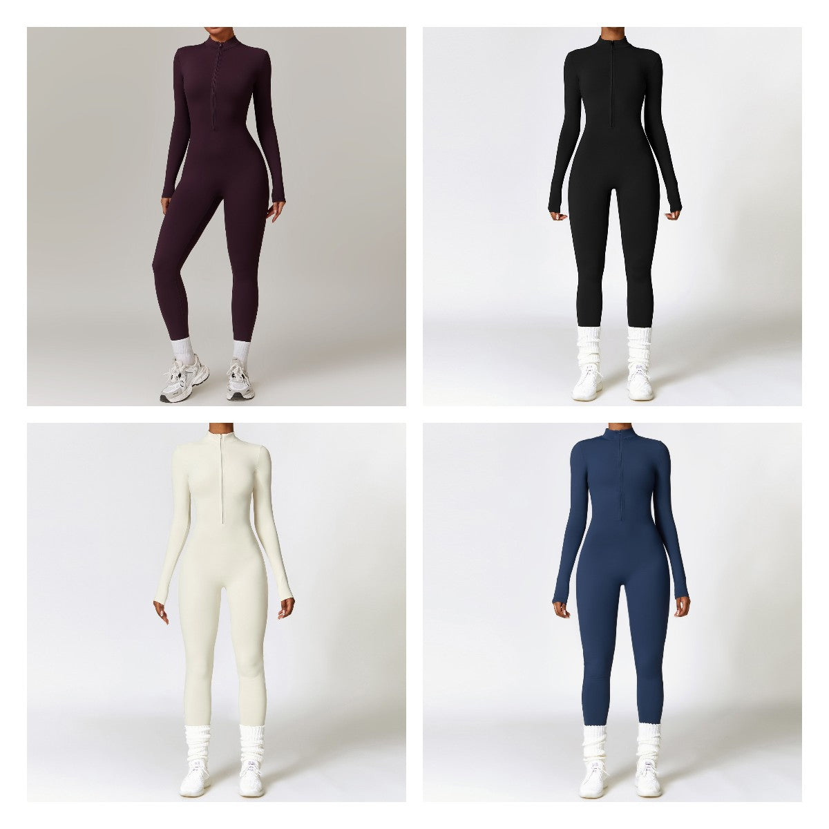 Fitness Jumpsuit – Zip Up – Stretch – Voor Vrouwen