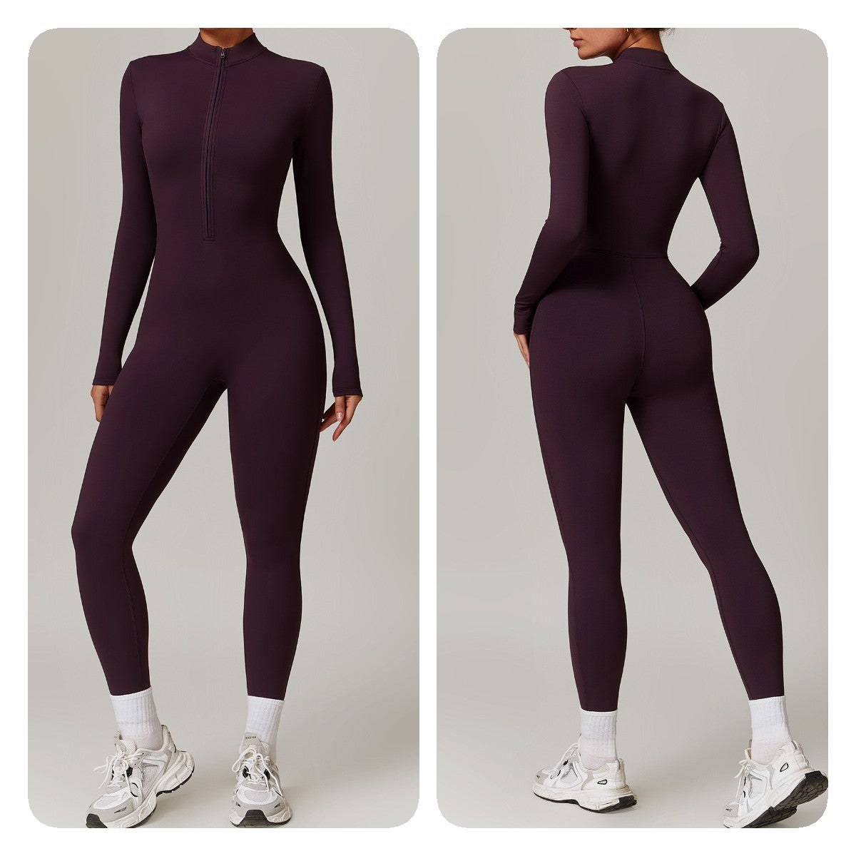 Fitness Jumpsuit – Zip Up – Stretch – Voor Vrouwen