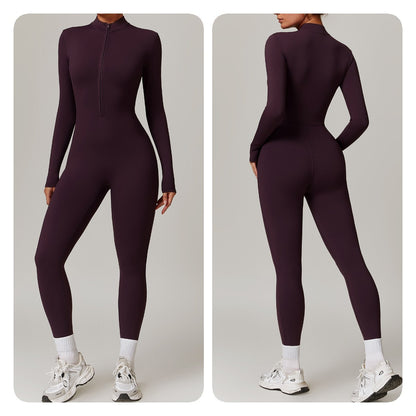 Fitness Jumpsuit – Zip Up – Stretch – Voor Vrouwen