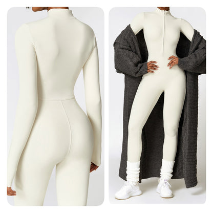 Fitness Jumpsuit – Zip Up – Stretch – Voor Vrouwen