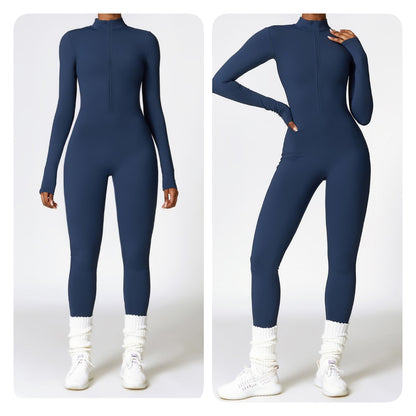 Fitness Jumpsuit – Zip Up – Stretch – Voor Vrouwen