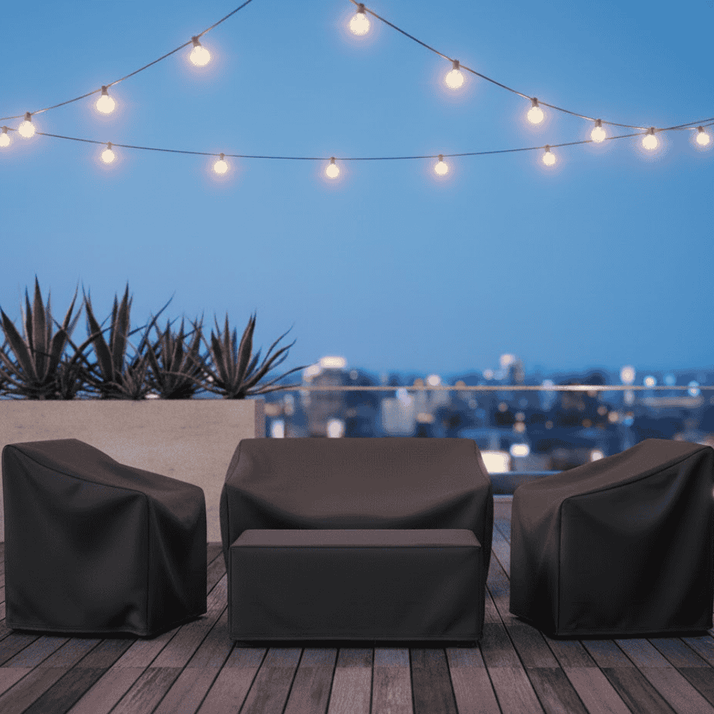 Beschermhoes voor Tuinmeubelen – Waterdichte Stof – Geschikt voor Set van Stoelen en Tafel