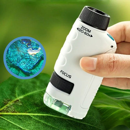 Handheld Microscoop – Zoomfunctie 120x-60x – Voor Educatief Gebruik