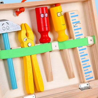 Houten Gereedschapskist – Educatief Bouwspeelgoed – Voor Kinderen