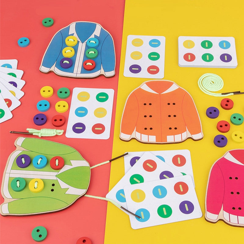 Educatief Speelgoed – Kleding met Knopen – Voor Kinderen – Met Kleurherkenning