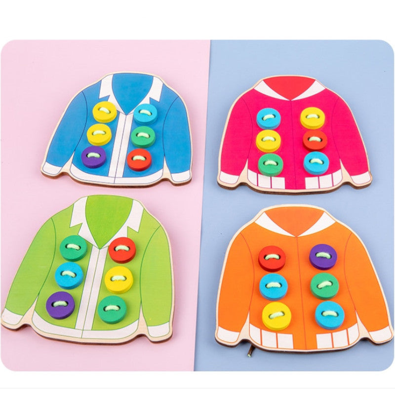 Educatief Speelgoed – Kleding met Knopen – Voor Kinderen – Met Kleurherkenning