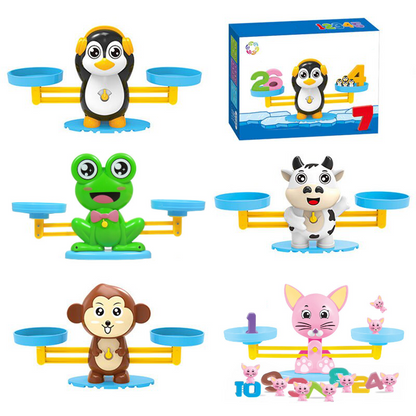 Educatief Balanceerspel met Dieren – Voor Kinderen – Met Nummers en Dierenfiguren