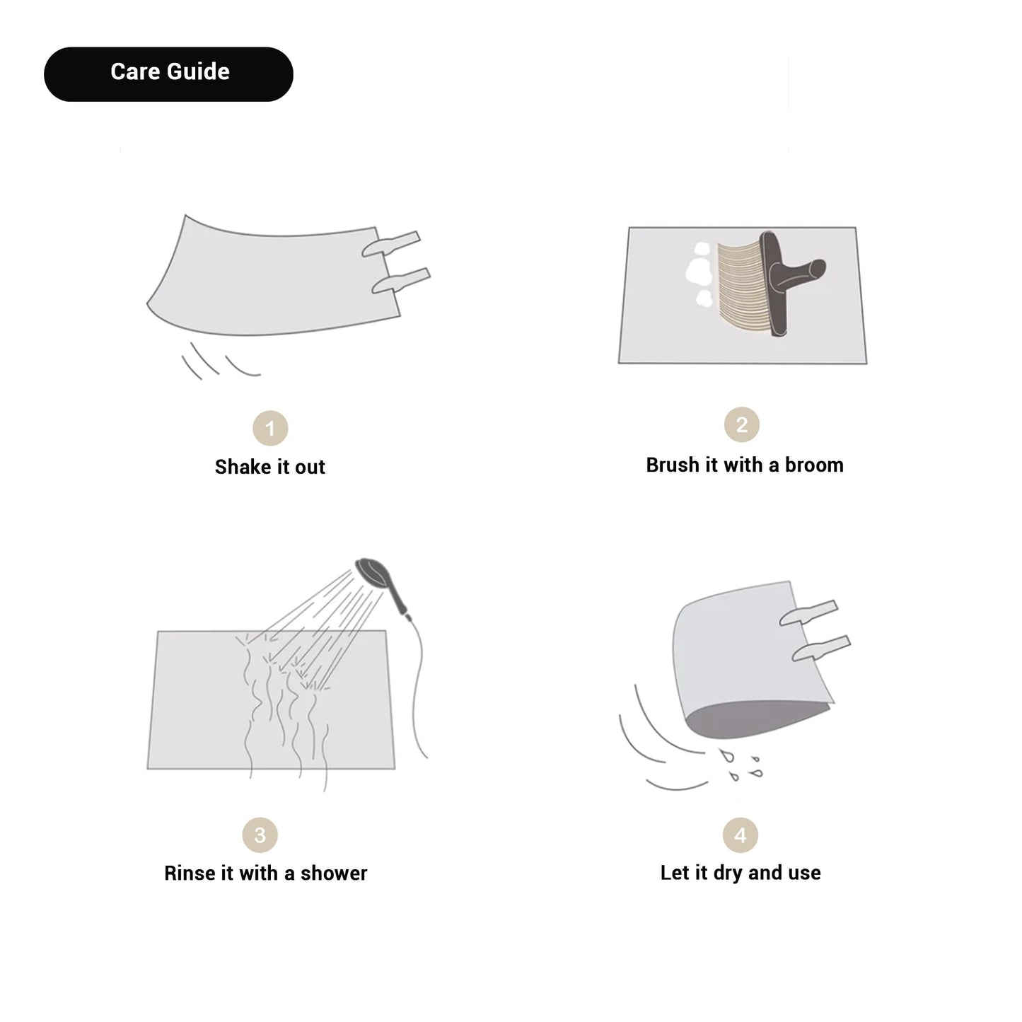 Badmat – Geometrisch patroon – Zachte stof – Voor badkamer