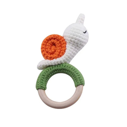Pluche rammelaar – hondenhoofd – zachte speeltje – voor baby's