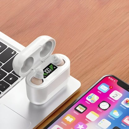 Draadloze Oordopjes – Digitale Display – Geluidsisolatie en Oplaadbaar