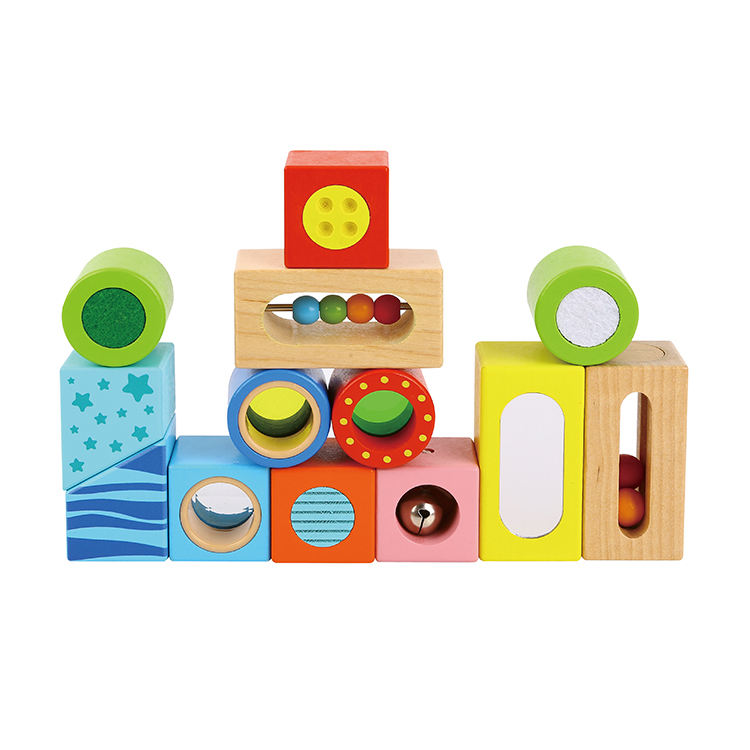 Houten Puzzel Spel – Voor Kinderen – Met Kleurrijke Vormen en Gevoelige Puzzels