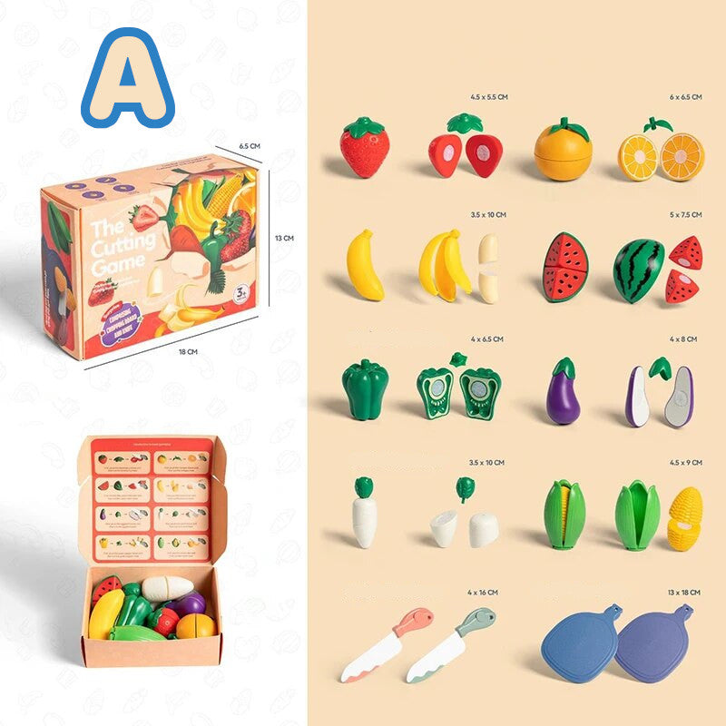 Fruit Snijset – Voor Kinderen – Met Snijplank en Mes