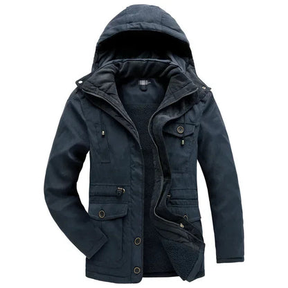 Heren Winterjas – Met Capuchon – Gewatteerd – Voor Koude Dagen