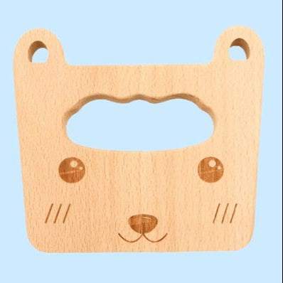 Houten Speelmes – Voor Kinderen – Met Dierenfiguren en Veilig Ontwerp