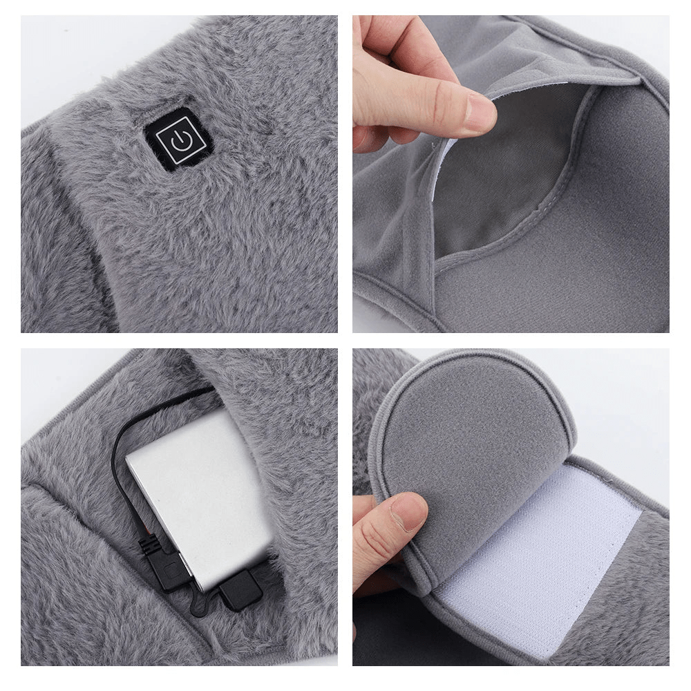 Verwarmingskussen – USB oplaadbaar – Zacht fleece materiaal – Voor buik- en rugpijn