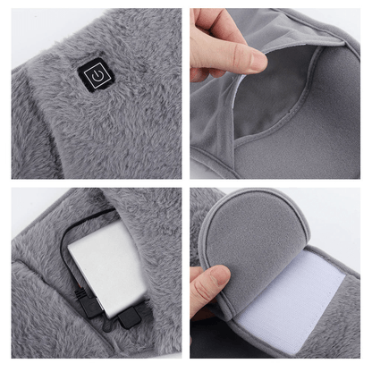 Verwarmingskussen – USB oplaadbaar – Zacht fleece materiaal – Voor buik- en rugpijn
